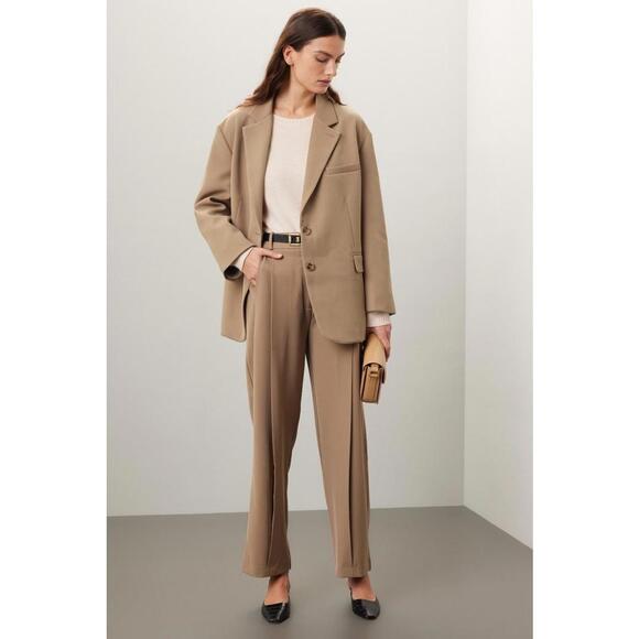 Re Ona Joey Brown Oversized Blazer Size S